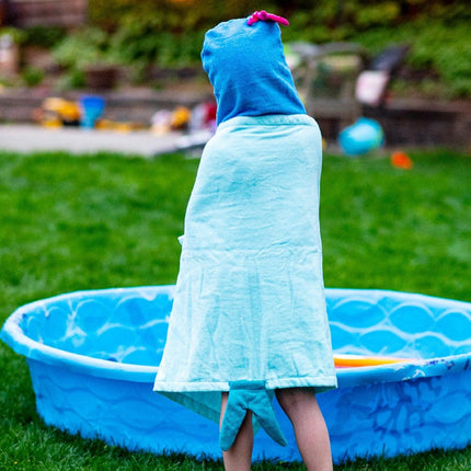 Personalized Embroidered Hooded Towel - Mermaid