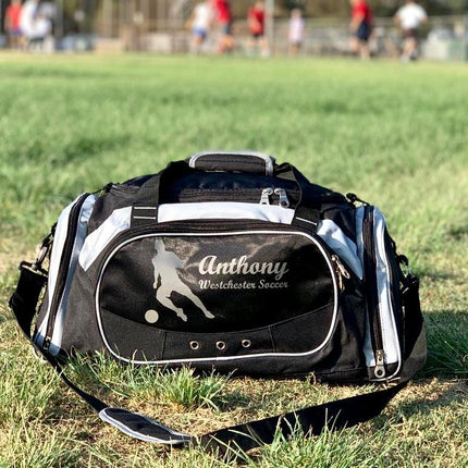 Personalized Deluxe Sports Duffel Bag for Kids and Adults - Basketball