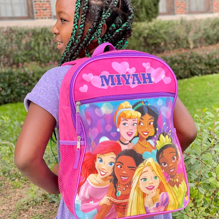 Personalized 16 Inch School Backpack - Princess Squad