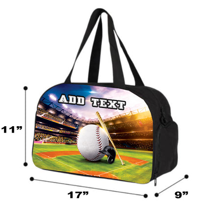 Personalized Backpacks, Lunch Bags, Duffel Bags, or Water Bottles with Full-Color - Baseball Field