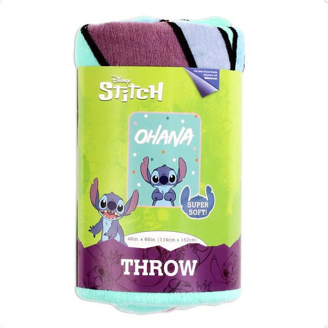Disney Stitch 46" x 60" Super Soft Plush Throw (non-personalized)